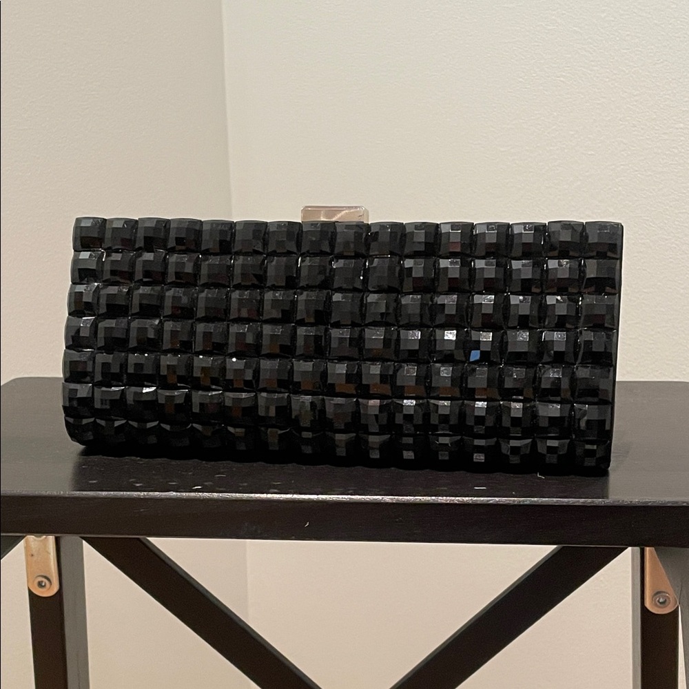 Black Studded Clutch